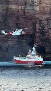 Captain thanks rescuers after 17 crew airlifted from grounded fishing vessel off Hoy