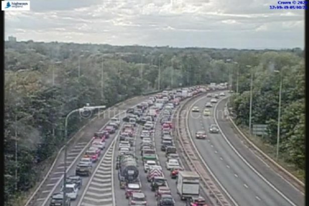 M60 congestion eases after police incident near Stretford