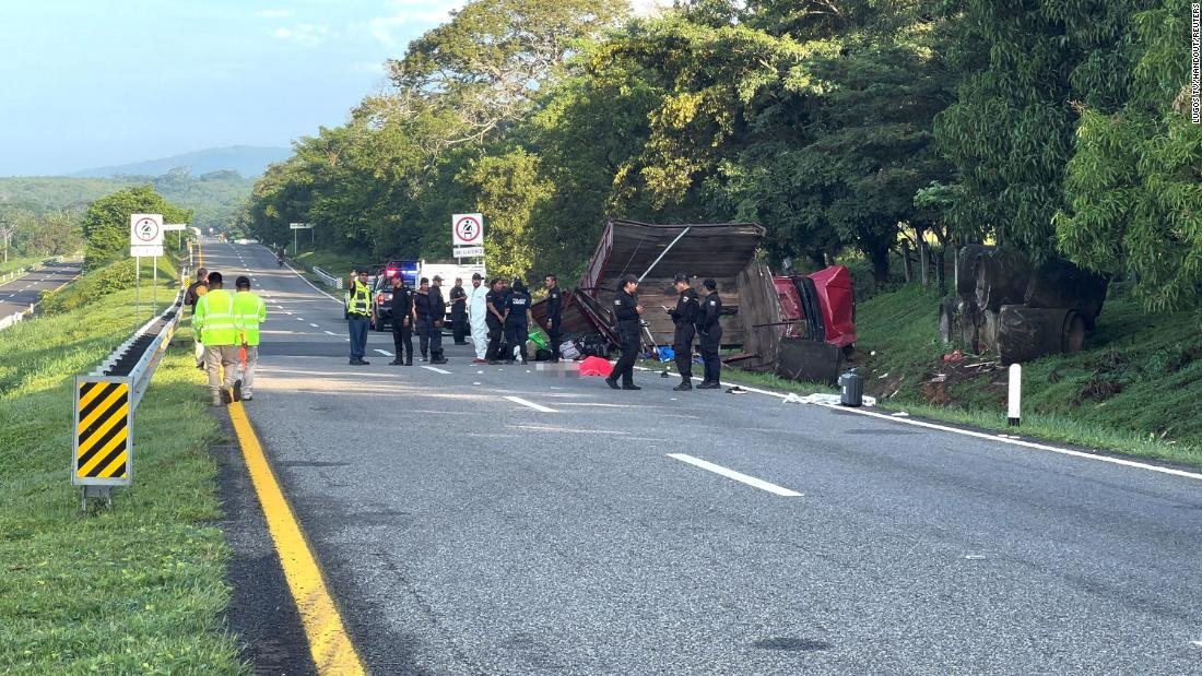 At least 10 Cuban migrants killed in truck crash in southern Mexico