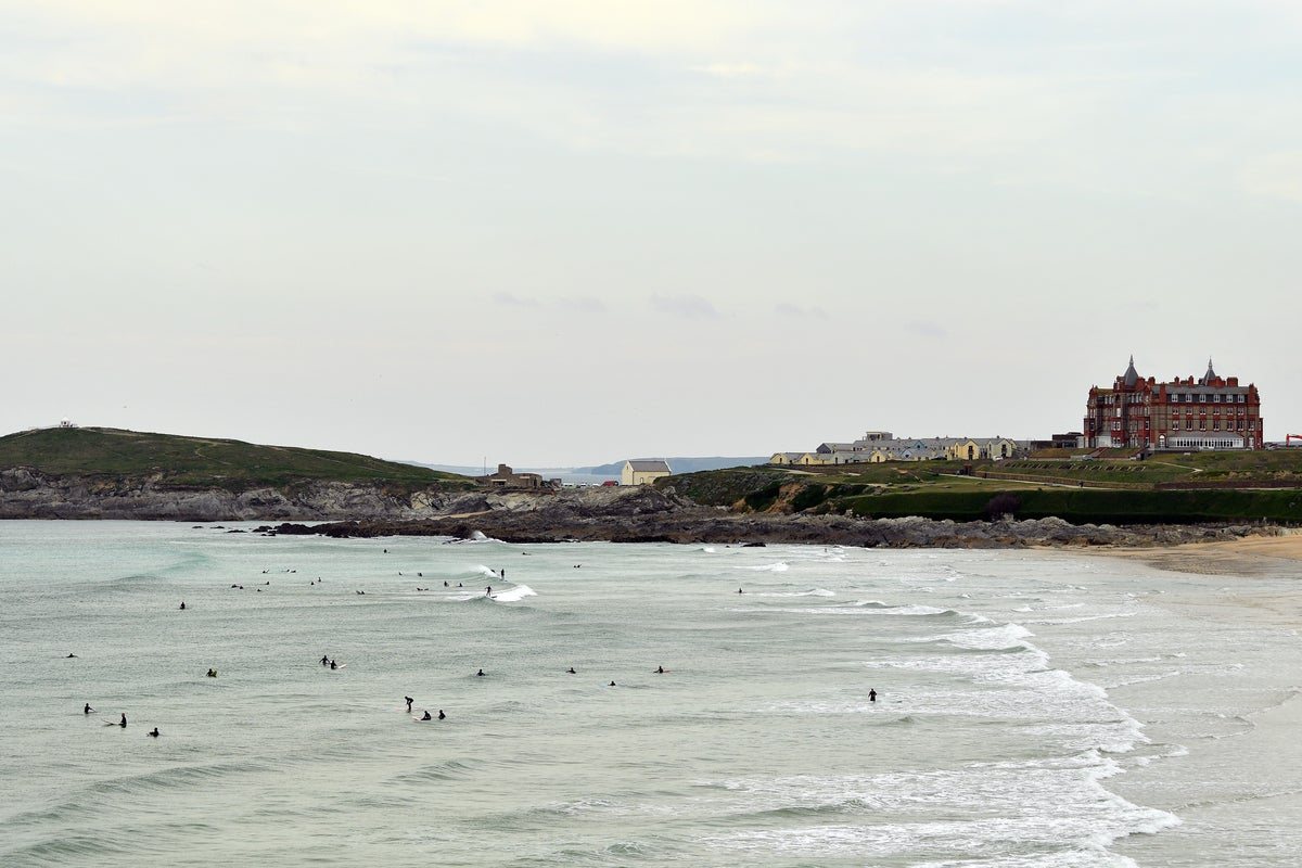 Man and woman die after being pulled from sea at Cornwall’s Fistral Beach