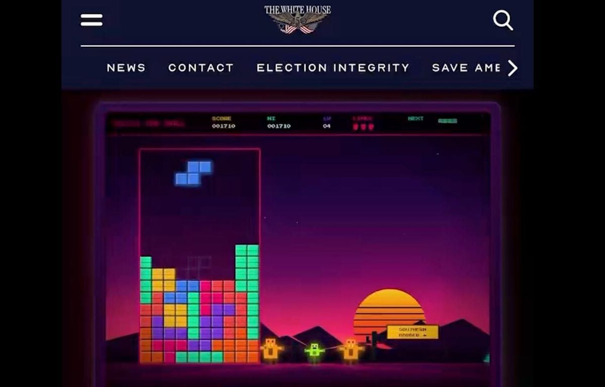 Tetris owner hits out at White House over «Build the Wall» game