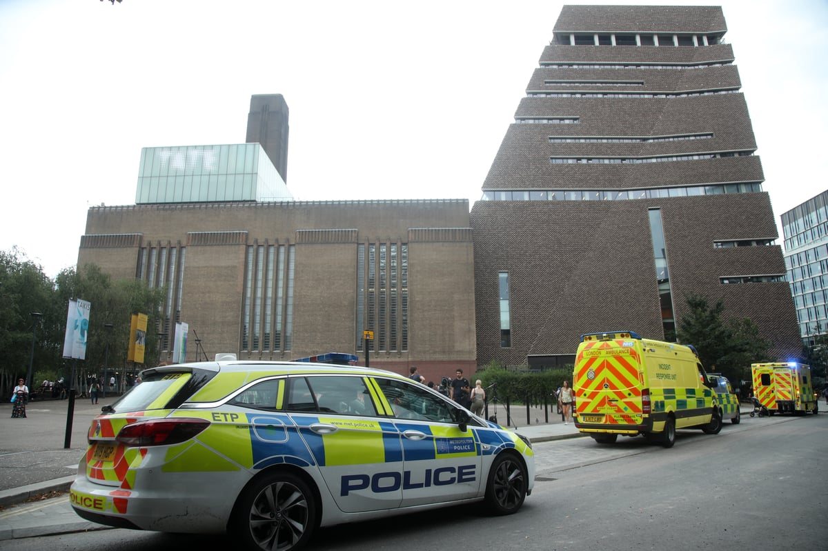 Boy thrown from Tate Modern balcony has smile back after leaving hospital