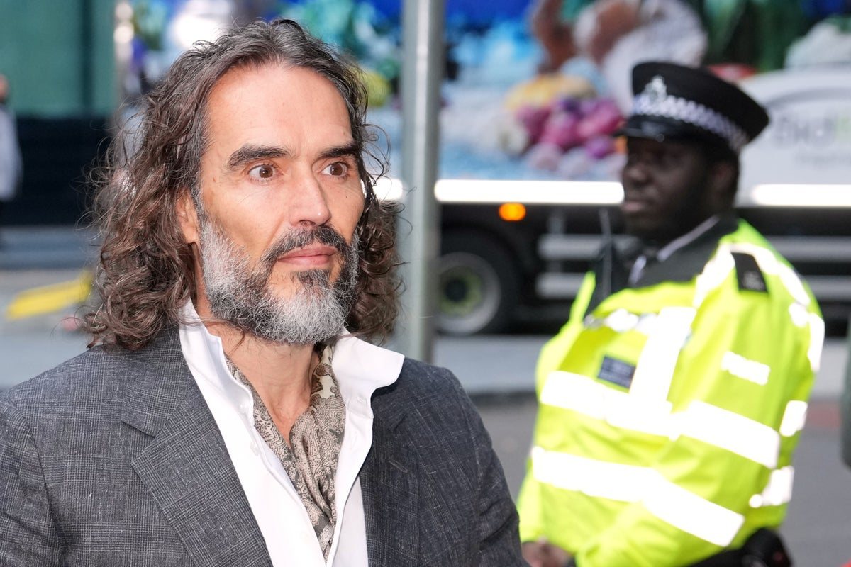 Russell Brand Arrives at Southwark Crown Court as Rape and Sexual Assault Trial Begins