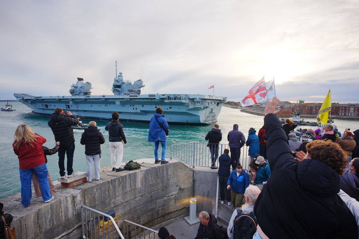 HMS Prince of Wales sails for Arctic in Nato show of strength